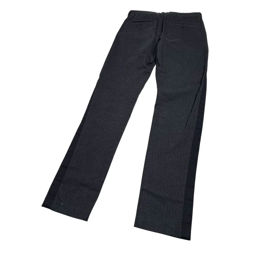 JACK SPADE New York Mens Charcoal Gray Dress Pant Size 29 Flat Front Side Stripe
